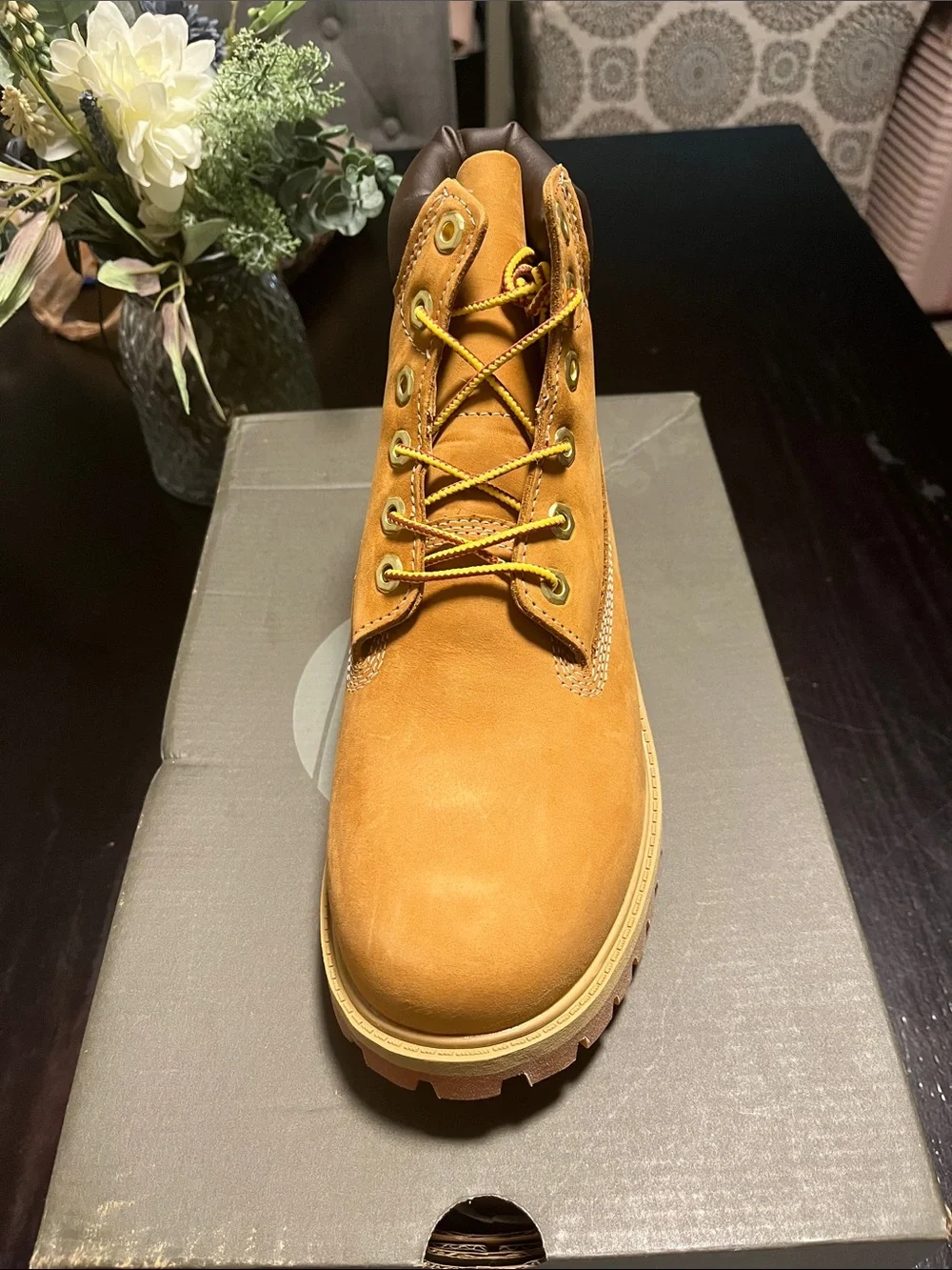 Timberland Kids Wheat Leather Lace-Up Boot
